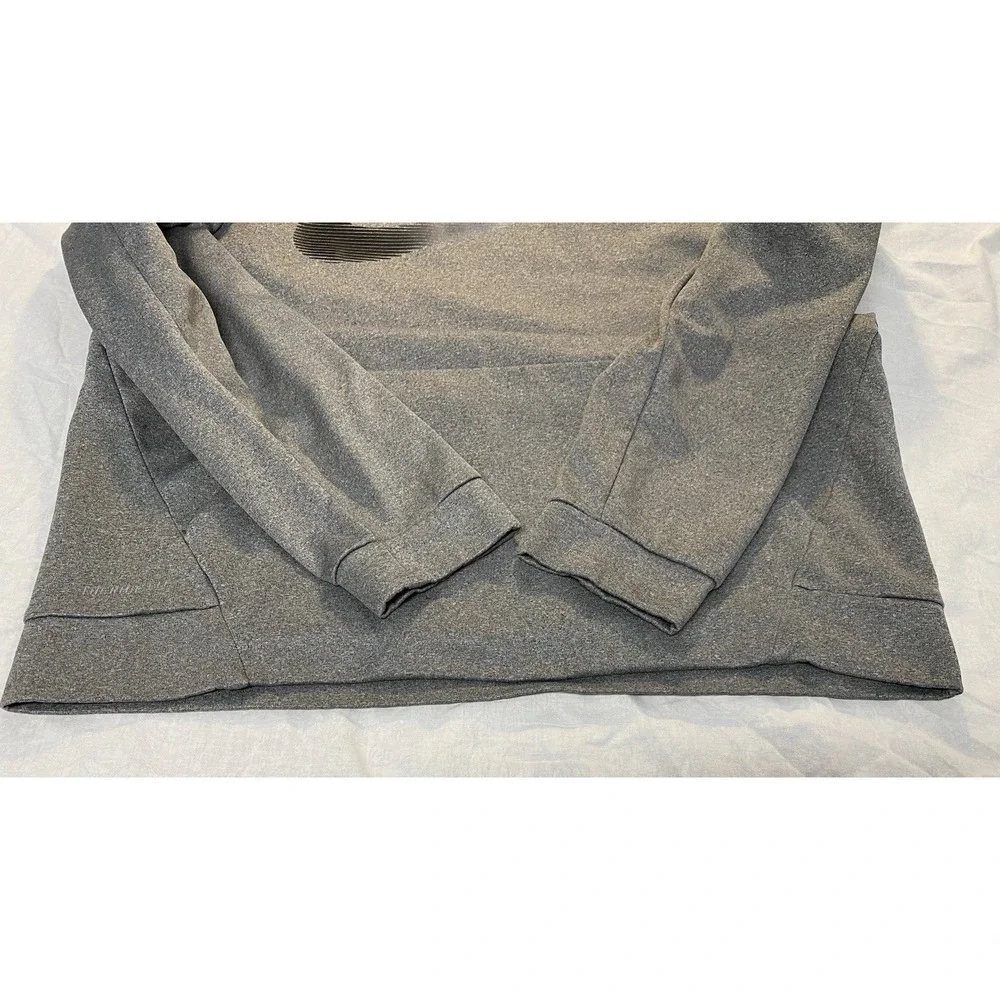 Nike Therma Fit Hoodie Mens Large Gray Pullover Swoosh‎ Sweatshirt